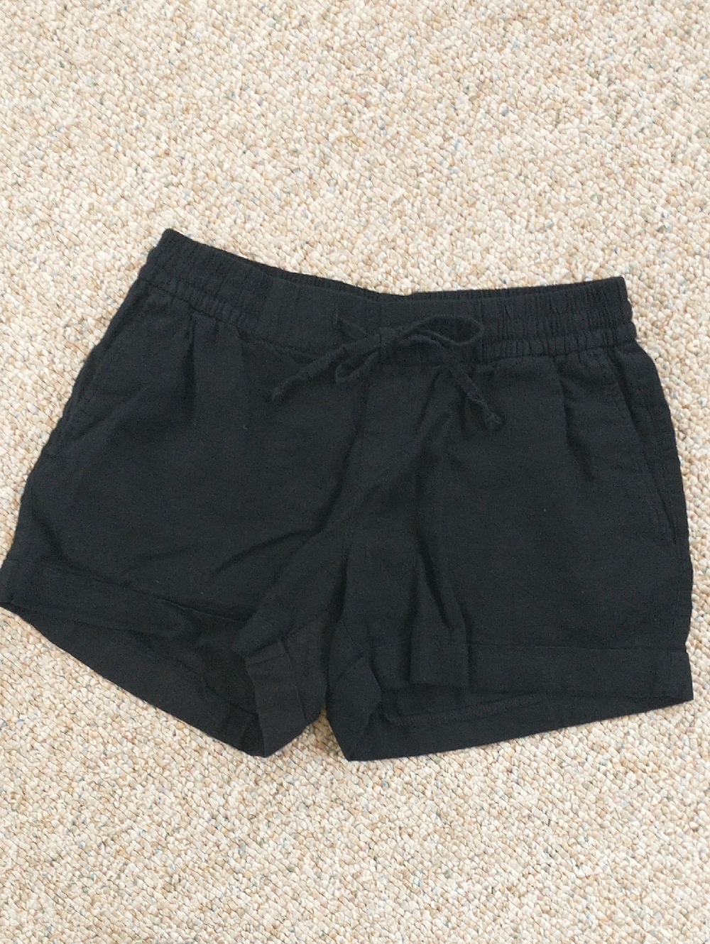 Old Navy Pull On Linen Blend Shorts With Pockets Small